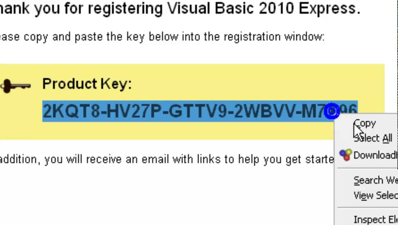 Serial Key Do Visual Basic 2008